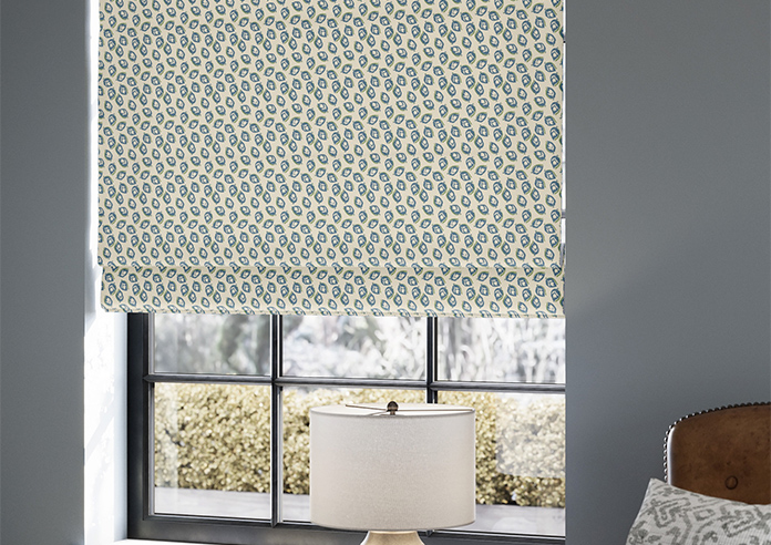 Land & Shore Seedling, Teal - Roman Blind - Image 5